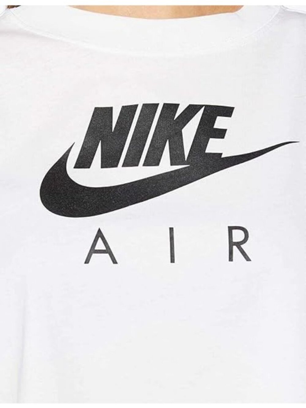 Nike Men's Air Futura T-Shirt Crew Neck Size L White Black NEW WITH TAGS!